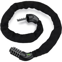 Sarte Chain Lock For Cycle 5-Digit Resettable Bike Helmet Lock Hard Steel Chain Lock For Bike Heavy Duty Cycle Locks For Bicycle With Protective Cloth Sleeve Bike Safety Lock 3.2 Ft Long 8Mm Thicker