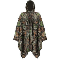 Proberos Ghillie Suit, 3D Camouflage Hunting Apparel, 3D Leaf Woodland Poncho Ghillie Suit Camouflage Clothing For Hunting Bird Watching Military Training Outdoor Gaming Wildlife Photography