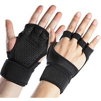 Ketmart Workout Gloves For Men And Women | Weightlifting Gloves | Gym Gloves With Built-In Wrist Wraps For Men And Women-Best For Weightlifting, Gym Fitness, Bodybuilding(Free Size)