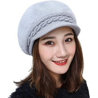 Handcuffs Women's Wool Beanies Hat (Grey) Free Size