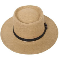 Fabseasons Men Beach Sun Hat - Summer Classic Boater Sun Hat Panama Fedora For Party Travel(S/M)