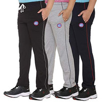 Mack Jonney Boy's Cotton Blended Regular Fit Track Pant (Multicolour, 14-15 Years) - Pack Of 3 | Rise Style: Mid Rise