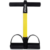 Oddish; Way To Fitness Rubber Tummy Trimmer Pull Reducer 4 Tubes Resistance Band Pedal Exerciser For Full Body Workout Home Gym Fitness For Men & Women Training, Yoga, Crossfit, Arm, Leg (Yellow)