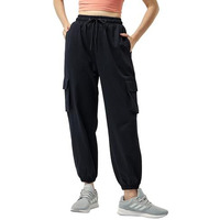 Bewakoof Air 1.0 Women's Solid Oversized Joggers_585684_Black_L