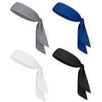 Paropkar 4 Pack Ninja Karate Headbands Adjustable Elastic Bandana Sweatbands Athletic Hair Wrap Bands For Men Women Use For Multi Sports Headbabnds (Grey Multi)