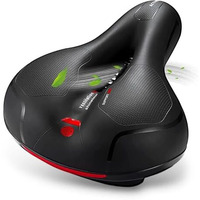 12For Collection Comfortable Cycle Seat Cushion With Dual Shock Absorbing, Memory Foam, Waterproof Saddle, Ergonomic Bike Seat For Road, Mountain, And Spinning Bikes/Big Butt Saddle Bicycle Saddle