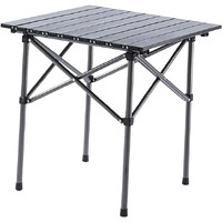 Fabsports Folding Camping Table, Portable Square Table For 2 Persons - Collapsible, Lightweight With Carry Bag For Camping, Hiking, Picnics, Bbqs, Beach Trips & Tailgating (19.7 X 19.7 X 19.7 Inches)