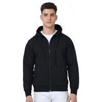 Scott International Hoodies For Men Winter Jackets Sports Jacket Gym Jackets Cotton Regular Fit Sweatshirt With Zip Bike Jackets Hoodies Stylish (Black, Medium)