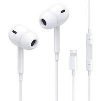 Jxrev Wired Earbuds With Microphone - Stereo In-Ear Headphones Compatible For Iphone 7/8/X/Xs/Xr/11/12/13/14 Pro, Ipad - Noise-Isolating, Stereo Sound, White