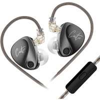 Kz Castor Wired Iem Earphone With Mic, 10Mm Dual Magnetic + 8Mm Dynamic Driver, Harman Target With Improved Bass In Ear Monitor, 4 Tuning Switches, 2Pin Detachable Cable