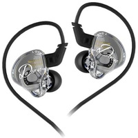 Kz Dawn In Ear Monitor Earphone With Mic, Super-Linear Dynamic Driver, Enhanced Soundstage Iem Earphones With Silver-Plated And Ofc Cable Options (Ofc Cable, No Mic)