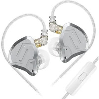 Concept Kart Kz Zsn Pro 2 Wired Iem Earphone With Mic,Hybrid 10Mm Super-Linear Dynamic Driver+Upgraded 30095 Balanced Armature In Ear Monitor,0.75Mm Detachable Cable,3.5Mm Plug For Audiophiles