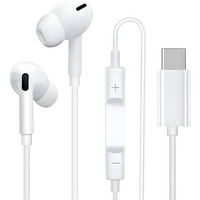 Verox Wired Type C Earphone With Mic For Hd Clear Calling, Good Audio And Bass Tangle Free Wire, In-Line Controls For Volume Up, Down & Call Compatible With All Type C Devices- White