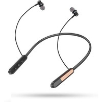Jgd Boom J6 Bluetooth Earphones With 13Mm Drivers, Rich Music Experience, 25 Hours Playtime, Type C Fast Charging, Neckband Earphones With Magnetic Earpiece,Voice Assistant And Mic (Gold)