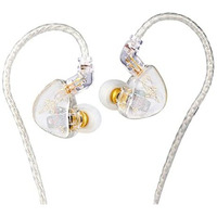 Tangzu WanEr S.G Wired Iem Earphone With Mic, 10Mm Dual Cavity Dynamic Driver | N52 Neodymium Magnetic Circuit In Ear Monitor With 0.78Mm 2 Pin 5N Ofc Detachable Cable (White, With Mic)