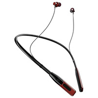 Jgd Boom J4 Bluetooth Earphones With 13Mm Drivers, Rich Music Experience, 25 Hours Playtime, Type C Fast Charging, Neckband Earphones With Magnetic Earpiece,Voice Assistant And Mic (Red)