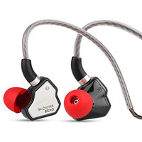 Concept Kart 7Hz Salnotes Zero Wired Iem Earphone, 10Mm Dynamic Driver|Metal Composite Diaphragm|Noise Isolation|In Ear Monitor Earbuds With Detachable Ofc Cable (Black, 3.5Mm With Mic)