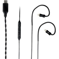 Audiocular C05 Type-C Iem Upgrade Cable With Cx31988 Dac, 2-Pin 0.78Mm Connector, Silver-Plated, Hd Microphone, Compatible With Type-C Phones & Earphones