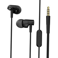 Audio-Technica Sonic Fuel In-Ear Wired Earphones With In-Line Mic & Control, 8.5Mm Powerful Drivers For Clear Sound & Rich Bass, Comfort Fit Earbuds