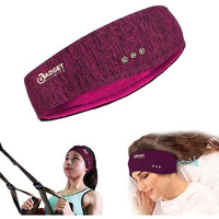 Gadgetbite Bluetooth Smart Head Band, Ultra Thin Speakers,Washable,Ipx5 Water Resistant,Sleep Headphone,Bt 5.2, Premium Hd Sound,Swift Charge, 20 Hrs Playback (Purple)