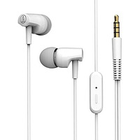 Audio-Technica Sonic Fuel In-Ear Wired Earphones With In-Line Mic & Control, 8.5Mm Powerful Drivers For Clear Sound & Rich Bass, One Button Multi-Function Remote, Comfort Fit Earbuds