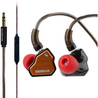 Concept Kart 7Hz X Crinacle Zero 2 In Ear Monitor, Updated 10Mm Dynamic Driver Iem, Wired Earbuds Earphones, Gaming Earbuds, With Ofc Iem Cable For Musician (Orange, Mic)