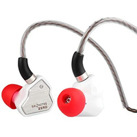 Concept Kart 7Hz Salnotes Zero Wired Iem Earphone, 10Mm Dynamic Driver|Metal Composite Diaphragm|Noise Isolation|In Ear Monitor Earbuds With Detachable Ofc Cable (White, 3.5Mm (No Mic))