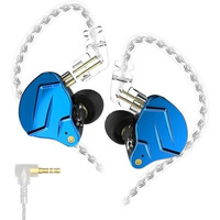 Kz Zsn Pro X In-Ear Monitor Wired Earphone, 10Mm Hybrid Dynamic Driver Balanced Armature Iem Earbuds With Detachable 4-Core Silver-Plated Cable 3.5Mm Plug For Premium Sound