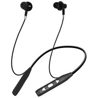Adcom Pulse Wireless Bluetooth Neckband Headset With Up To 10 Hours Playback, Magnetic Earbuds, 10Mm Bass Drivers & 200 Mah Battery (Black)