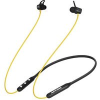 Adcom Sync Wireless Bluetooth Neckband Headset With Up To 10 Hours Playback, Fast Charge, Magnetic Earbuds, 10Mm Bass Drivers & 200 Mah Battery, Wireless With Mic Earphones (Yellow/Black)