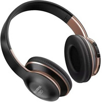 Foldable Wireless Bluetooth Headphone | Compatible Subwoofer Stereo Headset | Wireless Gaming Headset With Microphone And Noise Cancellation [ Black ]
