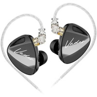 Kz Vader In Ear Monitor Earphone With Super-Linear 8Mm Triple Dynamic Drivers & 4 Level Switch Wired Iem, 0.75Mm 2Pin Connector Silver-Plated Cable, 3.5Mm Jack (Balanced (Without Mic))