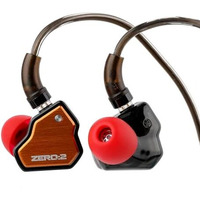 Concept Kart 7Hz X Crinacle Zero 2 In Ear Monitor, Updated 10Mm Dynamic Driver Iem, Wired Earbuds Earphones, Gaming Earbuds, With Ofc Iem Cable For Musician (Orange)