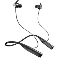 Bouncefit 295 Wireless Blutooth Neckband, 35Hrs Battery, Fast Charge, Ipx7, Dual Pairing, Low Latency, Magnetic Earbuds, Noise Cancellation, With Mic Earphones (Black)