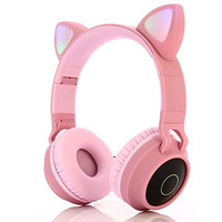 Wk Life Born To Live-K9- Original With Bis Certified 5.3V. Type C Jack Kids Headphones With Mic Upto 30 Hours Play Time With 800 Mah Battery- Pink