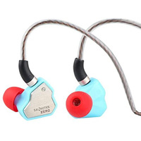 7Hz Salnotes Zero Wired Iem Earphone, 10Mm Dynamic Driver | Metal Composite Diaphragm | Noise Isolation | In Ear Monitor Earphones With Detachable Ofc Cable (Blue, 3.5Mm (No Mic))
