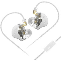 Concept Kart Cca Cra Wired Iem Earphone With Mic, 3.8 Composite Polymer Diaphragm Driver Zinc Alloy Housing In Ear Monitor Earbuds With 2Pin Detachable Cable