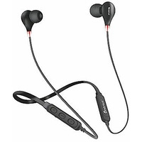 Candytech Kohinoor Pro Bluetooth Wireless In Ear Neckband With Bluetooth 5.0,10 Mm Sound Driver, Built In Microwoofer & Mic, Deep Bass Upto 24 Hrs Battery Life (Black)