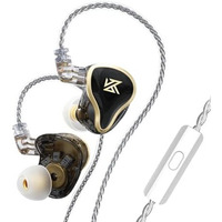 Concept Kart Kz Zas 7Bas+1Dds Iem Earphone,16 Drivers Hifi Bass Earbuds In Ear Monitor Sport Noise Isolation Earphones (With Mic, Black)