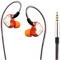 Concept Kart 7Hz Salnotes Zero In-Ear Monitor Wired Earphone With 10Mm Dynamic Driver, Metal Composite Diaphragm, Noise Isolation, Detachable Cable, Leatherette Case (Orange, 3.5Mm (No Mic))