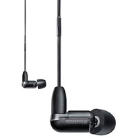 Shure Aonic 3 Wired Sound Isolating Earbuds, Clear Sound, Single Driver With Bassport, Secure In-Ear Fit, Detachable Cable, Durable Quality, Compatible With Apple & Android Devices - Black