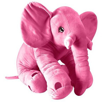 Dearjoy Big Size Fibre Filled Stuffed Animal Elephant Soft Toy For Kids Of Plush Hugging Soft Toy For Kids Boy Girl Birthday Gift (3 Years+, 60 Cm, Pink Color)