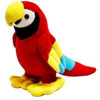 Mirada Cute Red Parrot Soft Toy For Girls/Kids | Stuffed Plush Animal | - 21Cm