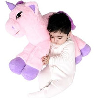 Dearjoy Big Fibre Filled Stuffed Animal Unicorn Soft Toy For Baby Also Used As Plush Toy Hugging Pillow Like Teddy Bear Soft Toys For Kids Boys & Girls, Birthday Gift (65 Cm, Pink)