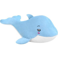 Adhigams Baby Dolphin Soft Toys/Stuffed Toys/Plush Toy | Cotton Soft Dolphin Toys For Baby Boy And Girl (40 Cm) (Blue)