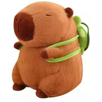 Adora Capybara With Turtle Soft Toy - 40 Cm (Brown) Cute And Cuddly Brown Plush Stuffed Animal For Babies, Kids Lovable Fluffy Capybara Plushies Realistic Design Stuffed Doll Snot-Pulling Fun For Kids