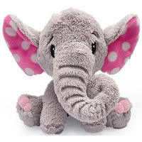 Mirada Enchanting Plush Grey Elephant Soft Toy - Adorable With Pink Polka Dots Ear -25Cm
