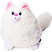 Webby Plush Cute And Adorable Fat Fluffy Glitter Eye Cat Soft Toys For Kids