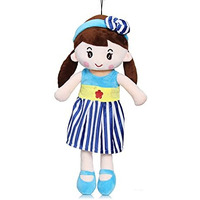 Beewee Plush Cute Super Soft Huggable Doll (Cute Doll 40 Cms, Blue)