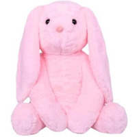 Audbot Bunny Soft Toy -1 Feet With Pink Color & Back Side Zip For Hide Small Gifts For Loved Once | Animal Stuffed Toy | Plushie Rabbit Toy For Best Gift | Toys For Kids